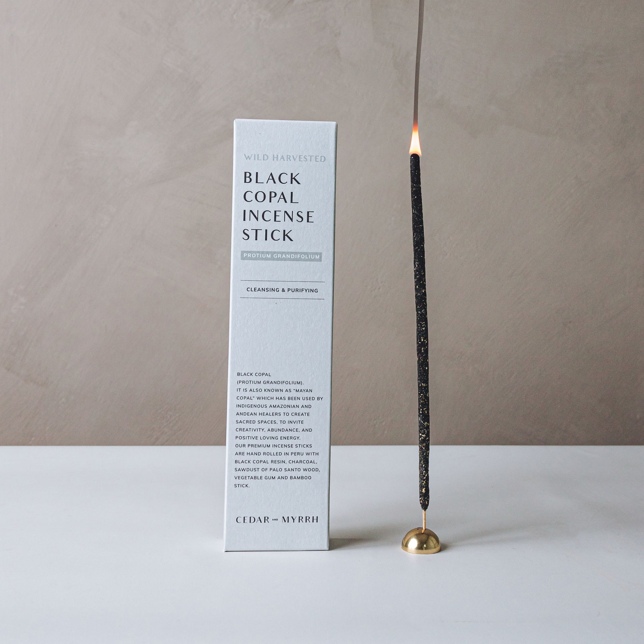 Incense Stick: Black Copal | Cedar and Myrrh